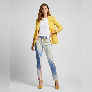 033 RAG & BONE Women's Goetz Print Multi-Colour Pattern Jean Legging,  Sz 28